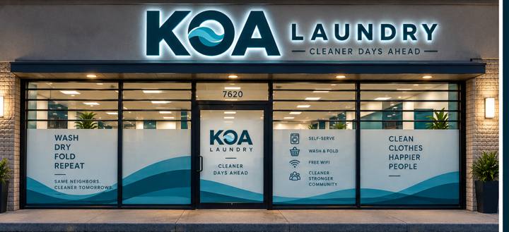 KOA Laundry storefront